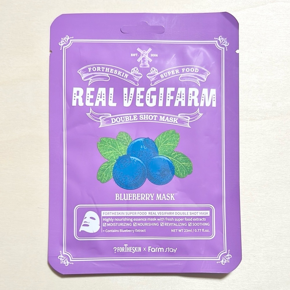 Real Vegifarm Blueberry Mask